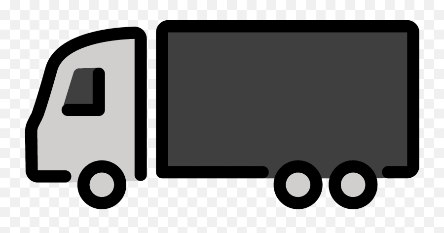 Articulated Lorry Emoji Clipart - Emoji Caminhao,Pickup Truck Emoji