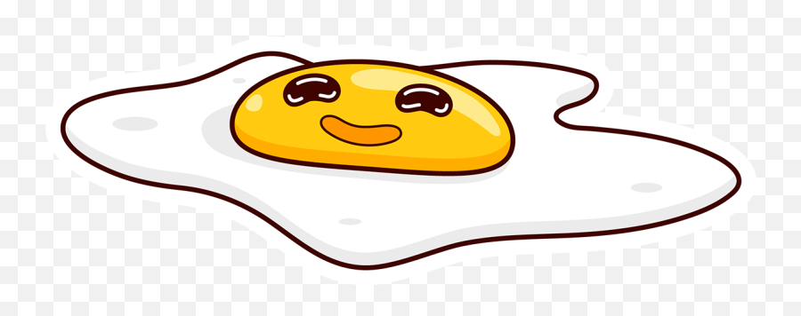 Over Easy Egg Mascot Illustration On Aiga Member Gallery - Happy Emoji,Egg Emoticon
