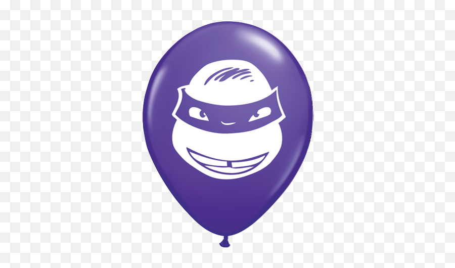 5 Ninja Turtles Face Latex Balloons X 100 - Happy Emoji,Ninja Emoticon