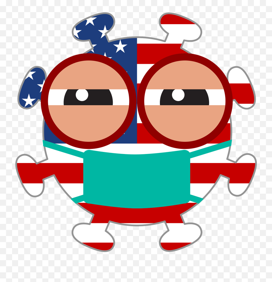 Coronavirus Emoji Usa Mouth - Free Vector Graphic On Pixabay Dot,United States Emoji