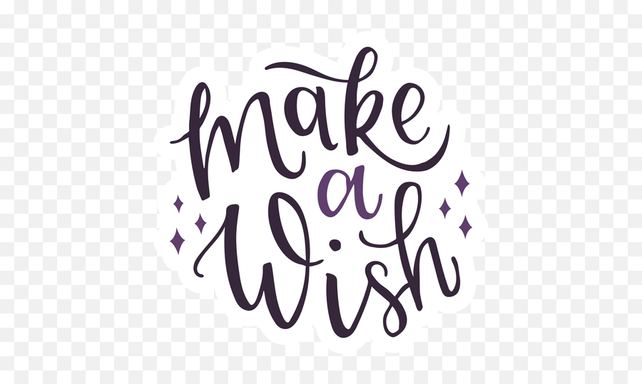 Make A Wish Logo Transparent - Transparent Png Lettering Png Emoji,Wish Emoji