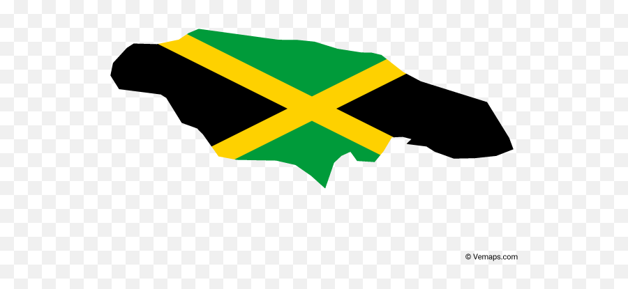 Flag Map Of Jamaica - Flag Jamaica Map Outline Emoji,Jamaica Emoji