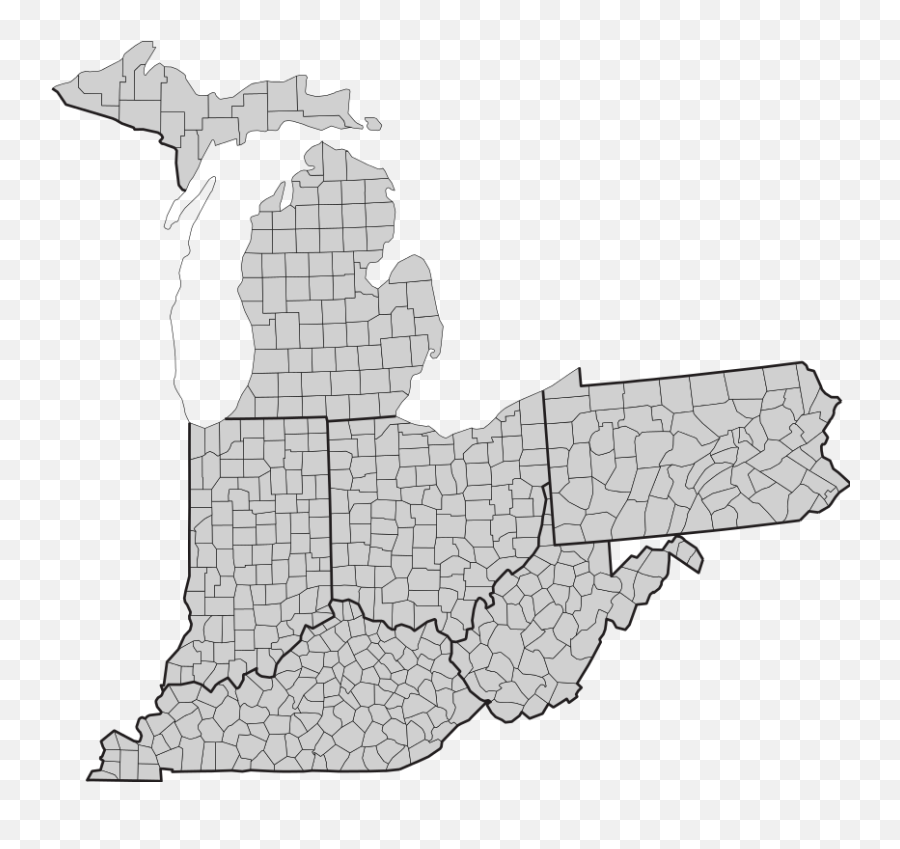 Ohio And Adjacent States And Counties With Fips And - Indiana Ohio Pennsylvania Virginia Emoji,What Do The Emojis Mean On Sc