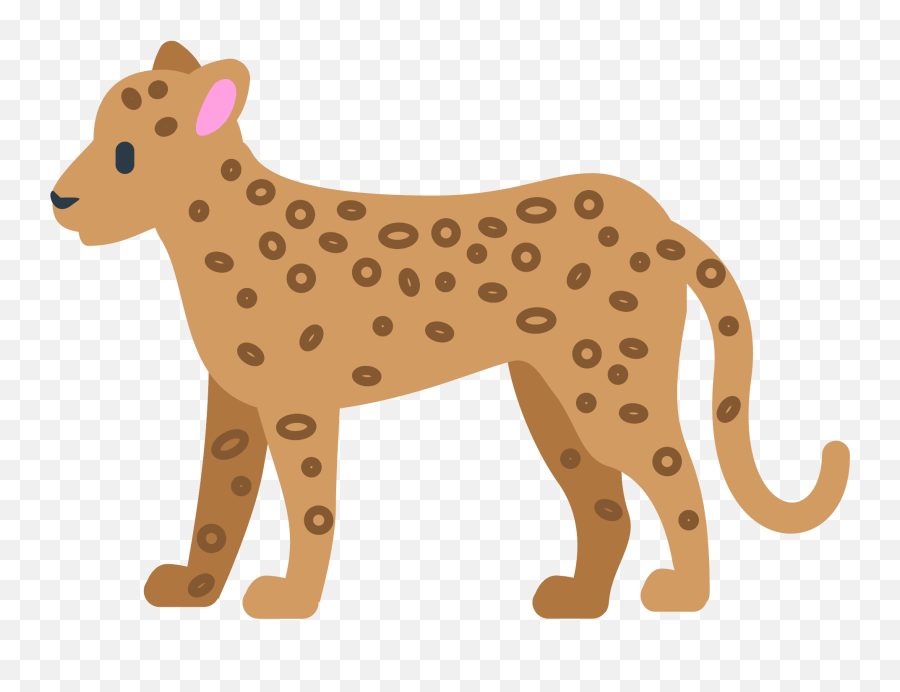 Leopard Emoji Clipart - Onça Emoji,Wildcat Emoji