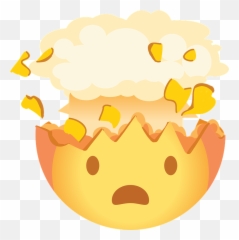Shocked Exploding Head Emoji - Overwhelmed Emoji,Shocked Emoji