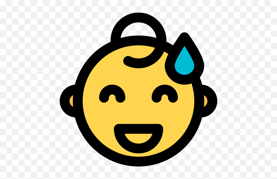 Sweat - Icon Emoji,Sweat Emoticon