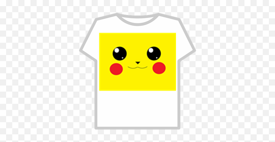 Pikachu Face T - T Shirt Roblox Pikachu Emoji,Pikachu Emoticon