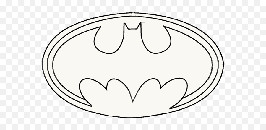 How To Draw Batman Logo - Cartoon Emoji,Batman Emoji Keyboard