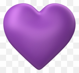 Purple Heart Emoji Transparent Background - Transparent Background Purple Heart,Brick Emoji