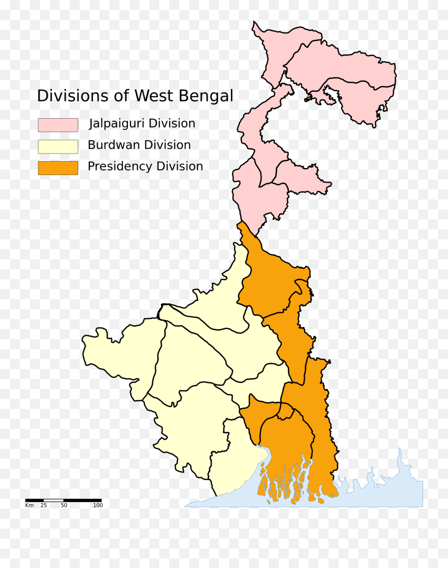 Westbengal Administrative Divisions - Political Map Of West Bengal Emoji,Ram Emoji