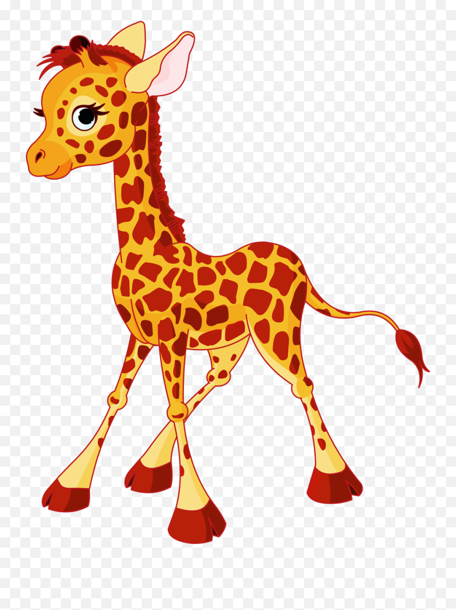 Giraffe Clipart Calf Giraffe Calf - Giraffe Cartoon Png Emoji,Giraffe Emoji.com