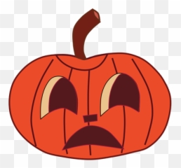 Halloween Pumpkin 3 Vector Illustration - Sad Face Jack O Lantern Emoji