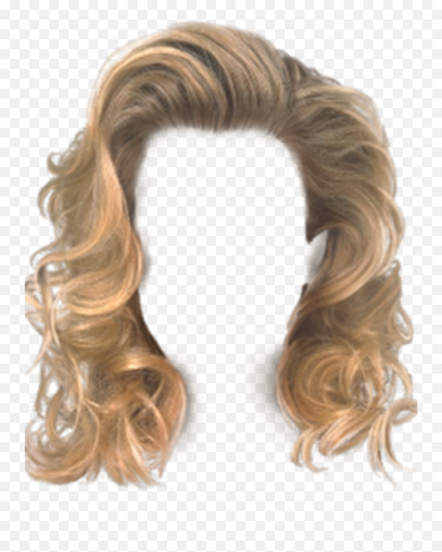 Beautiful Multicolored Hair Wig Brown - Hair Png Girl Transparent Emoji,Wig Emoji