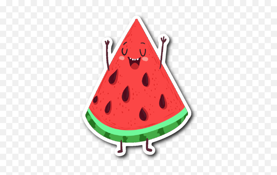 Watermelon Clipart Smiling Watermelon - Watermelon Emoji,Watermelon Emoticon