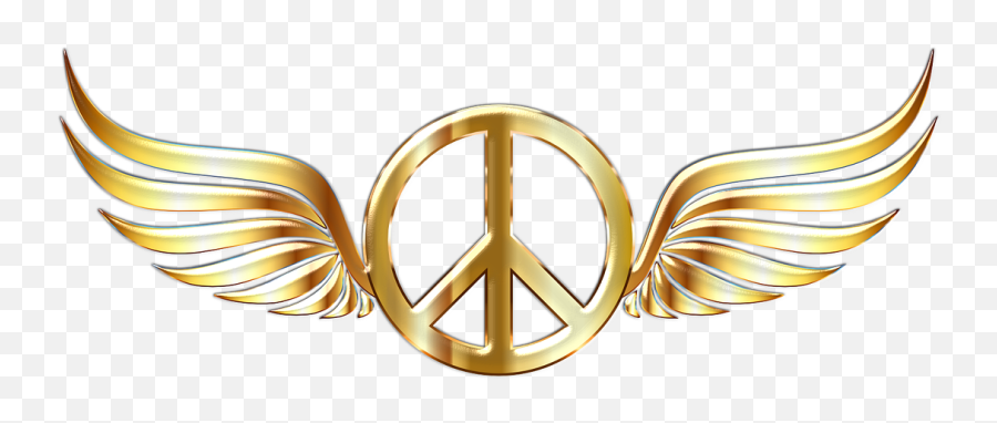 Peace Sign Symbol Wings Abstract - Peace Sign With Dove Emoji,Facebook Emoticons Peace Sign