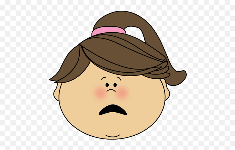 Collection Of Scared Face Clipart - Sad Girl Face Clipart Emoji,Terrified Emoji