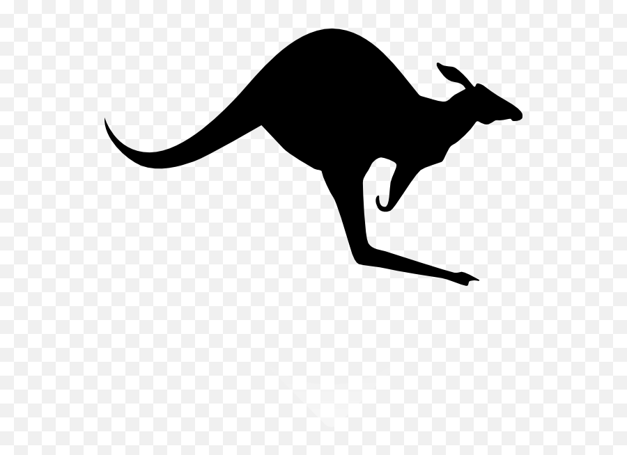 Kangaroo Outline - Black And White Kangaroo Clipart Emoji,Kangaroo Emoji