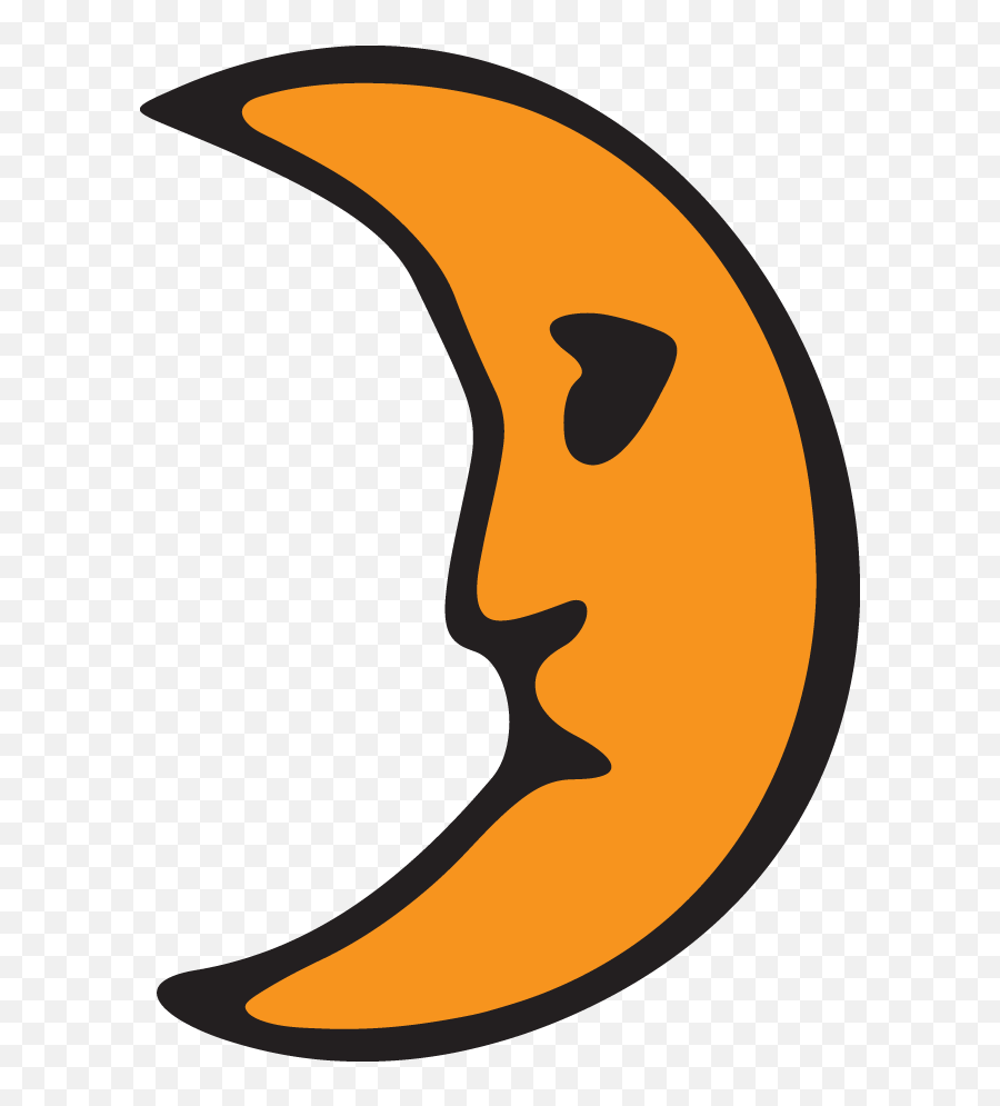 Cartoon Moon - Cartoon Clipart Full Size Clipart 1306428 Clip Art Emoji,Half Moon Emoji