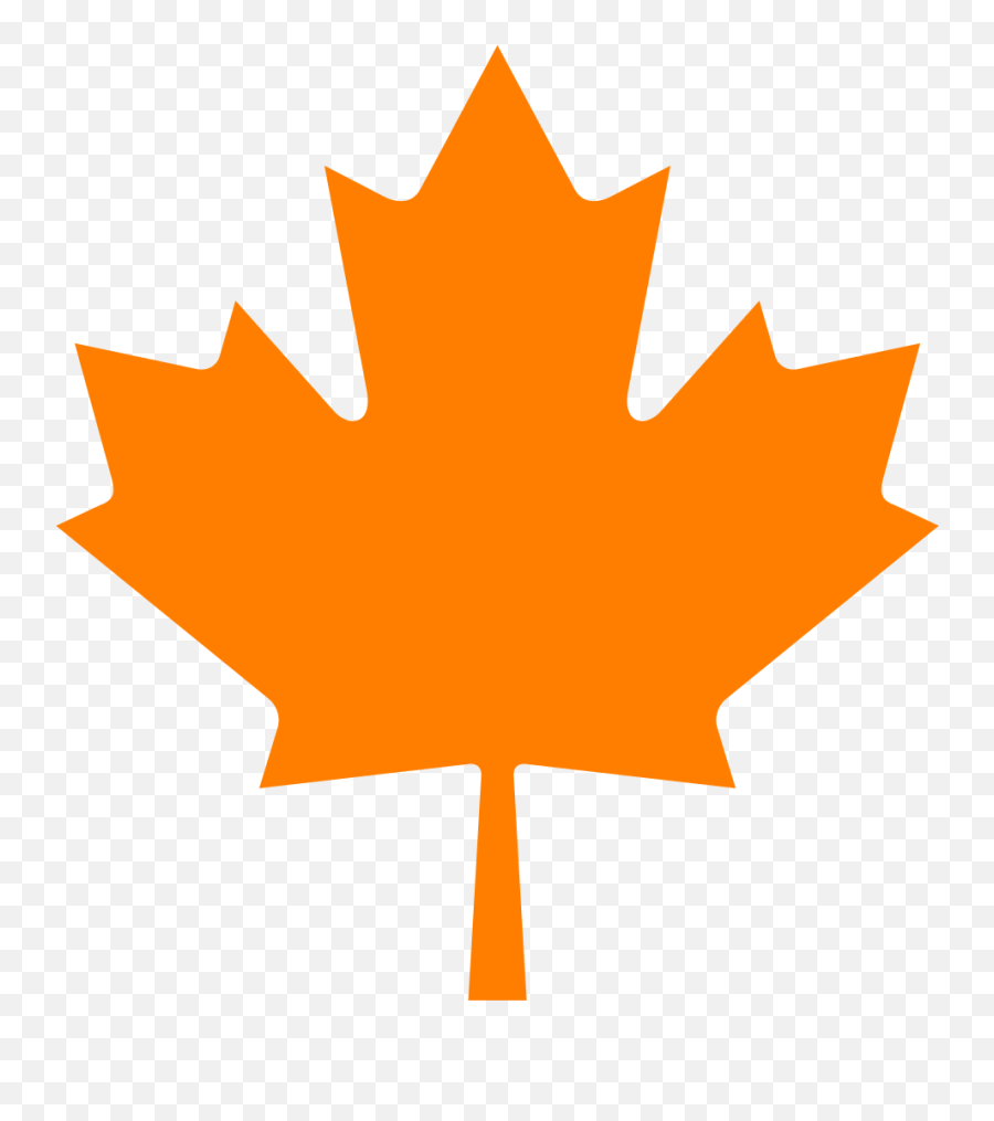 Orange Maple Leaf Clipart - Canada Flag Emoji,Basque Flag Emoji