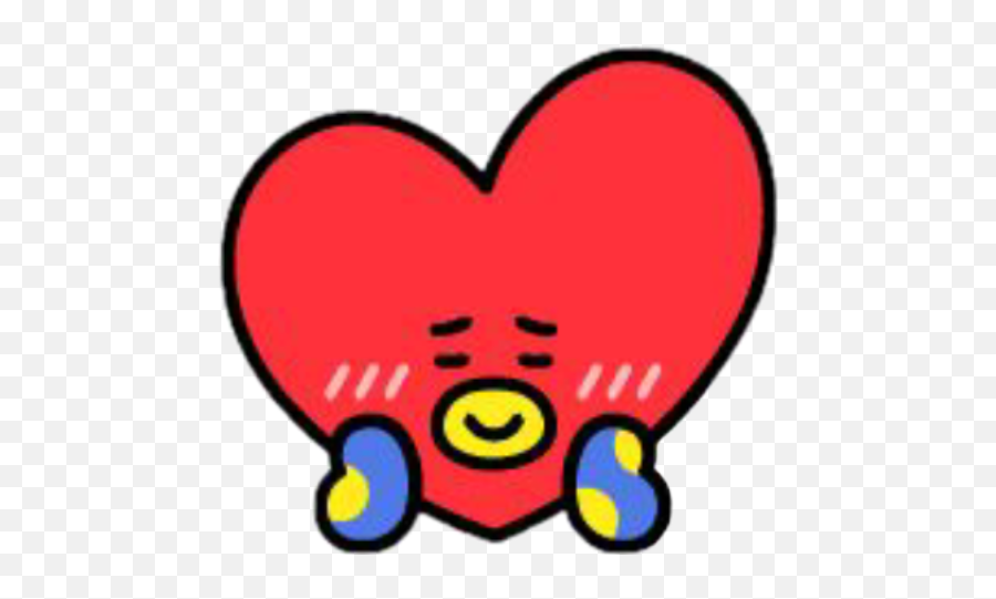 Tata Tatabt21 Bt21 Bts Bt21tata V Taehyung Kimtaehyung - Heart Emoji,Bt21 Emoji