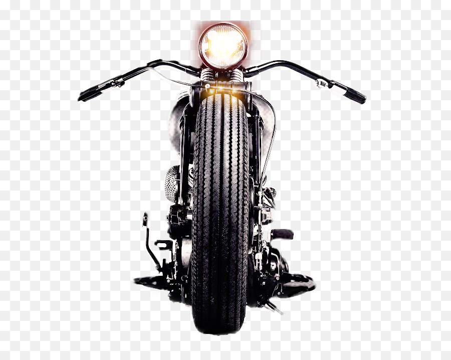 Motorcycle Motorcycles Harleydavidson Classicmotorcycle - Bobber Front Emoji,Emoji Motorcycle