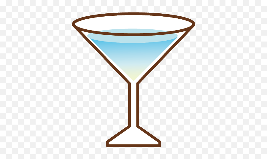 Martini Cocktail Transprent Png - Cocktail Glass Emoji,Martini Glass And Party Emoji