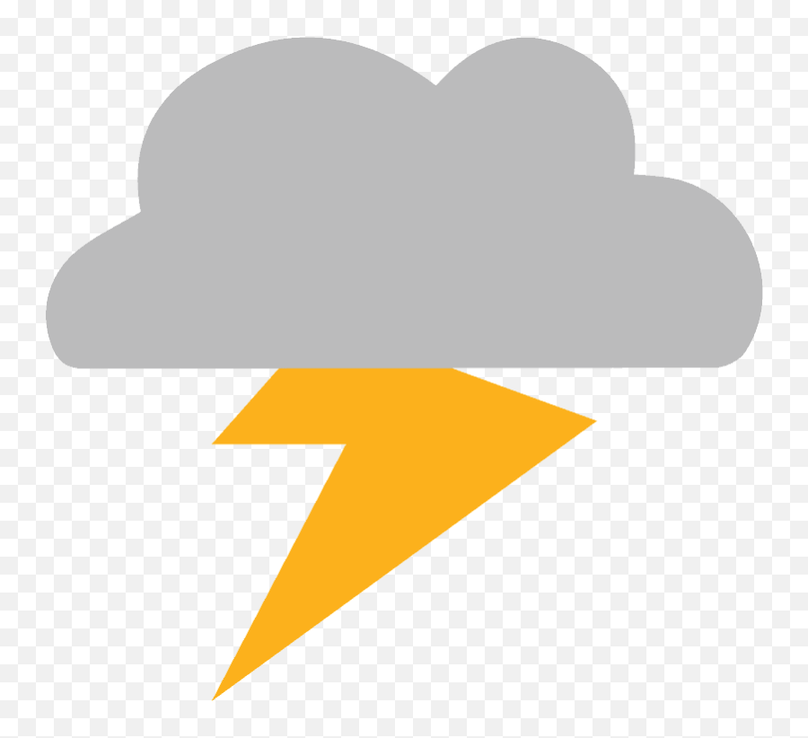 Cloud With Lightning Emoji Clipart - Vertical,Lightning Emoji