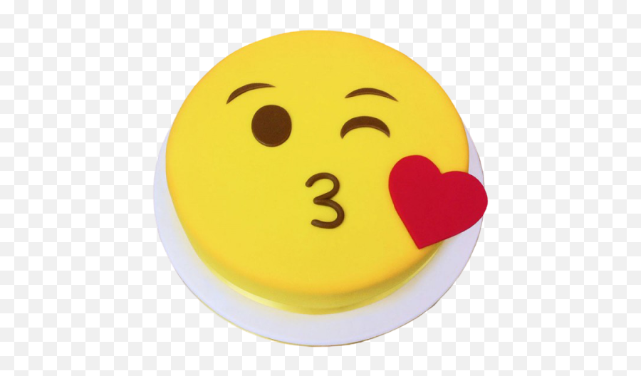 Kiss Emoji Cake - Cake,Emoji Cake