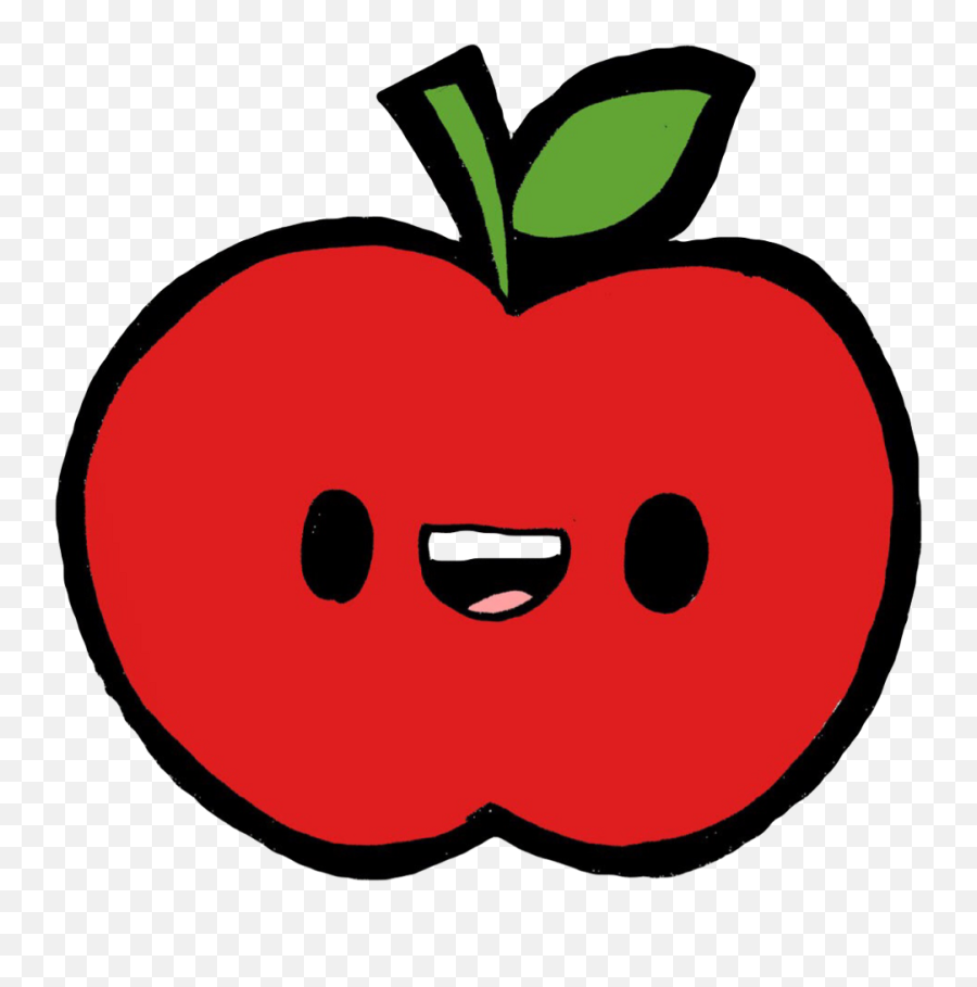 Apple Red Green Fruit Tropical Exotic - Fresh Emoji,Snapchat Fruit Emoji