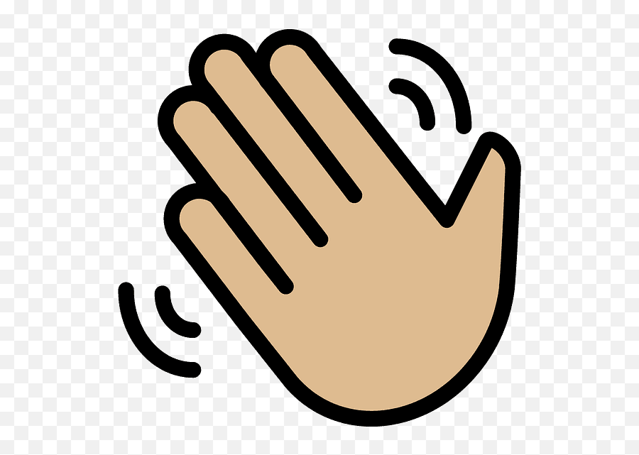 Waving Hand Emoji Clipart - Clubhouse Icon,Waving Hand Emoji Png