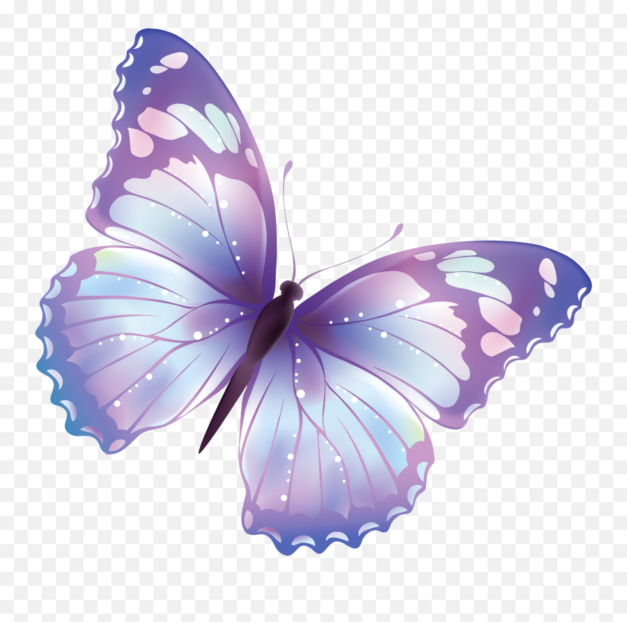 Large Transparent Butterfly Png Clipart - Transparent Background Butterfly Clipart Transparent Emoji,Butterfly Emoji Android