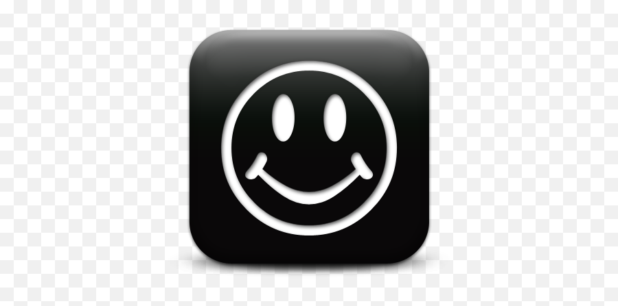 127975 - Black Square Smiley Emoji,Square Emoticon