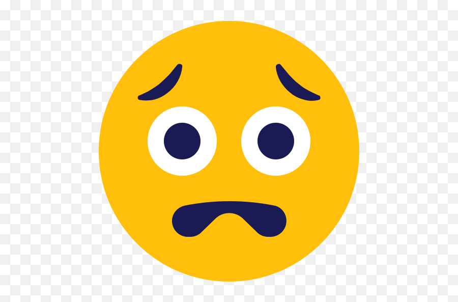 Emoji Emoticon Scared Icon - Scared Emoji Face Png,Scared Emoji Png