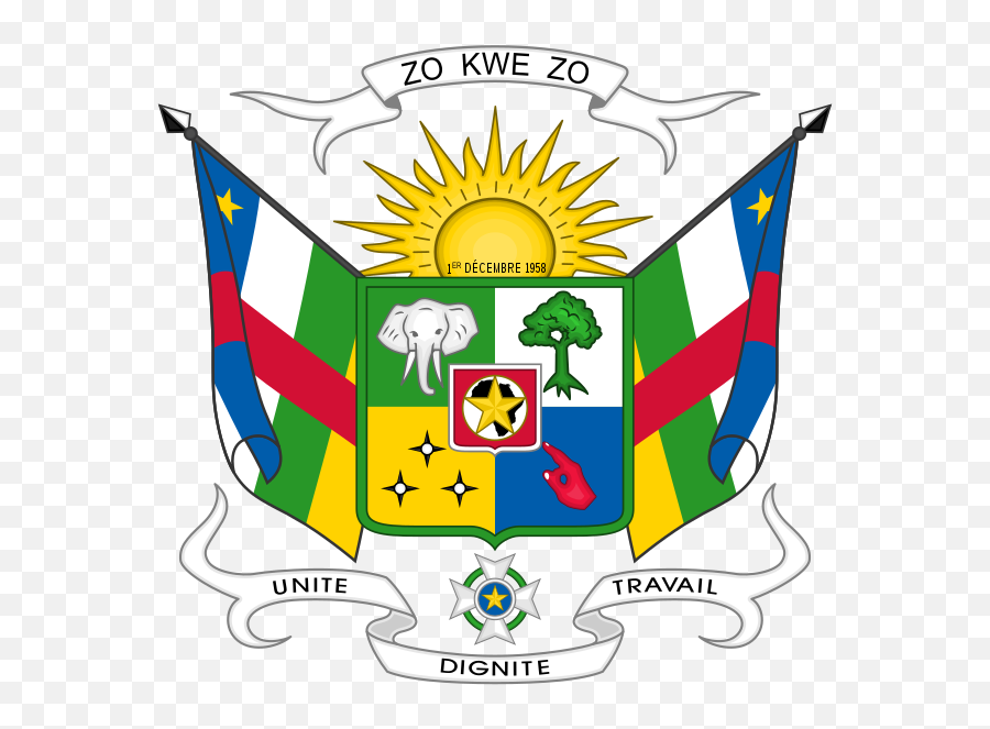 Coat Of Arms Of The Central African Republic - Central African Republic Coat Of Arms Emoji,Lgbt Flag Emoji