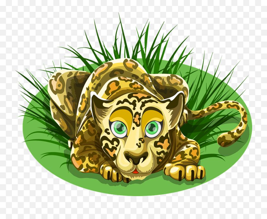 Free Grass Nature Vectors - Leopard Emoji,Easter Island Head Emoji