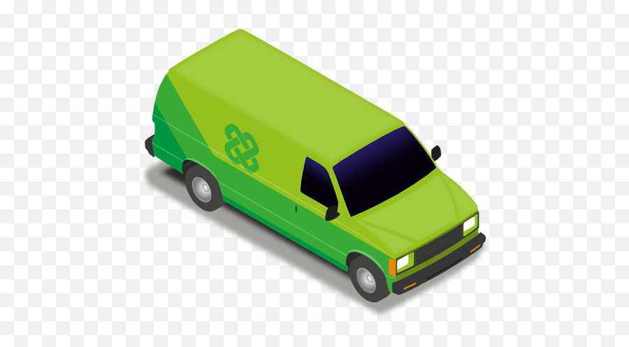 Green Delivery Van - Car Png Izometrik Emoji,Moving Truck Emoji