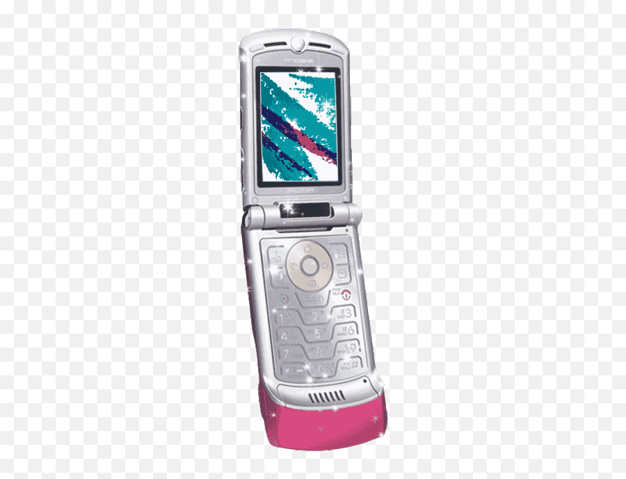 Phone Video Stickers For Android Ios - Hot Pink Flip Phone Emoji,Emoticons For Cell Phones