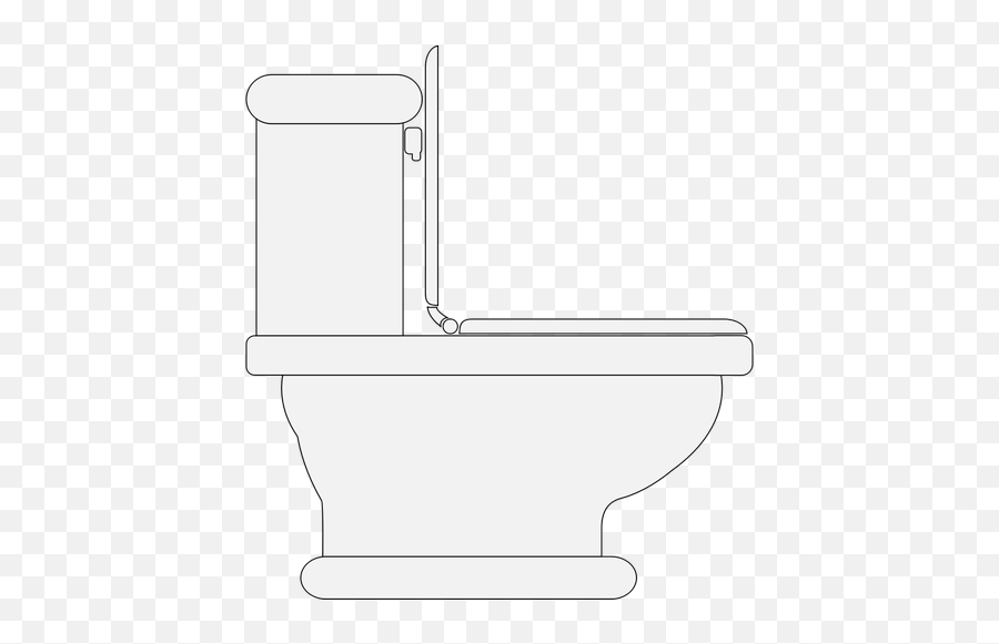 Toilet Seat Open Vector Clip Art - Toilet Clip Art Emoji,Toilet Wc Emoji