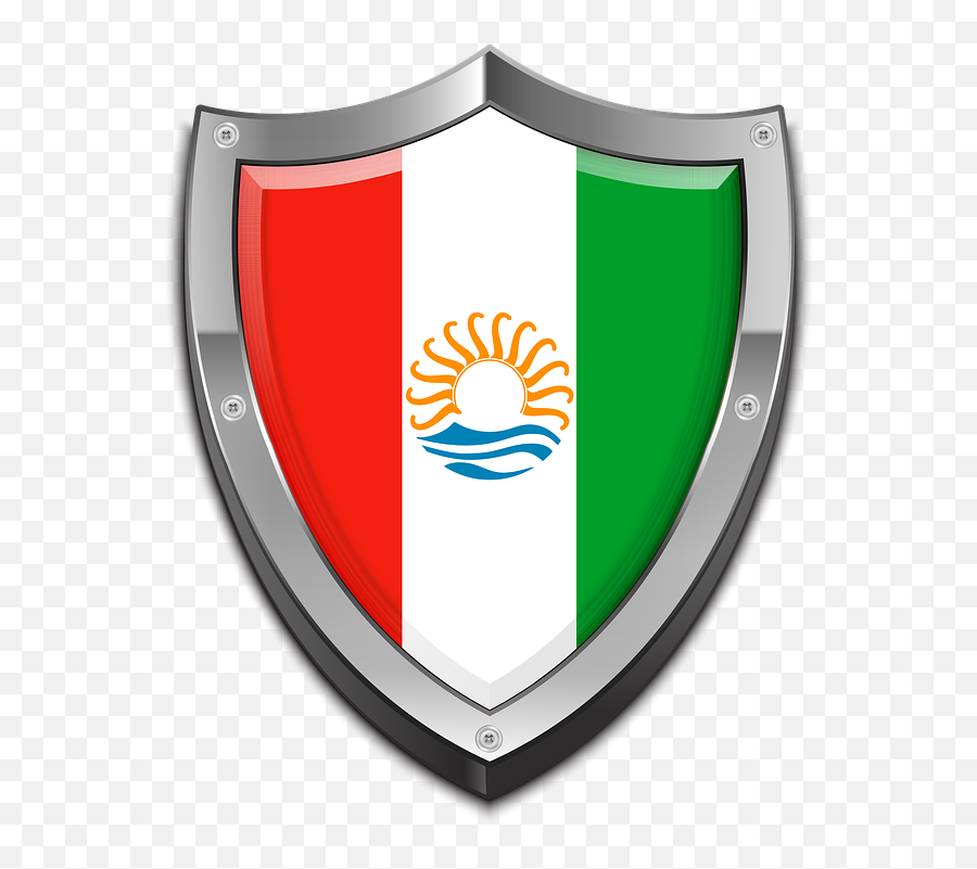 Shield Iran Talysh - Shield Badge In Tricolour Of Indian Png Emoji,Iran Flag Emoji