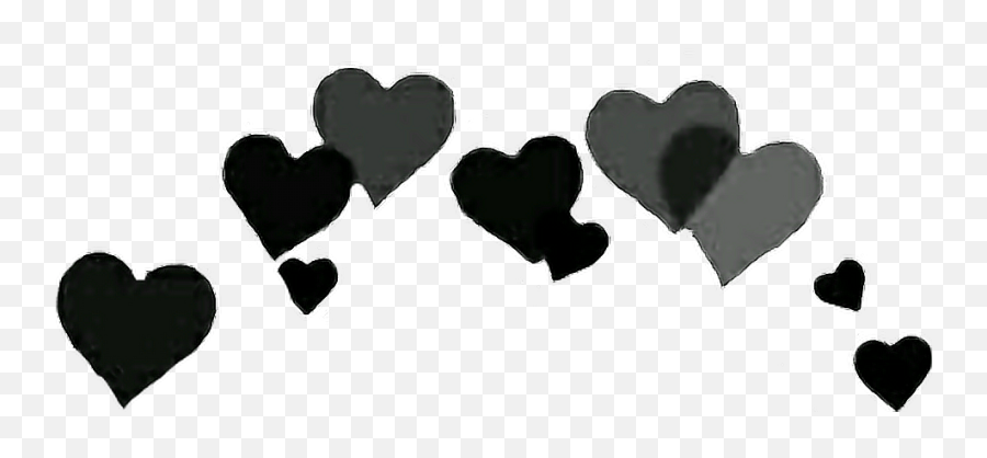 Black Crown Png - Heart Crown Png Black Emoji,Heart Emoji On Snapchat