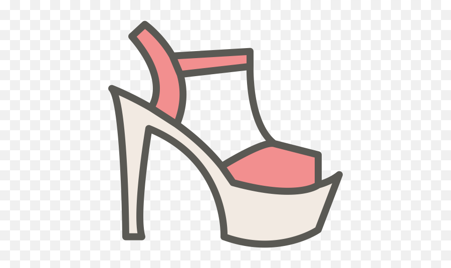 T Strap Platform Icon Women Shoes Iconset Chanut Is - Platform Heels Icon Emoji,Heel Emoji