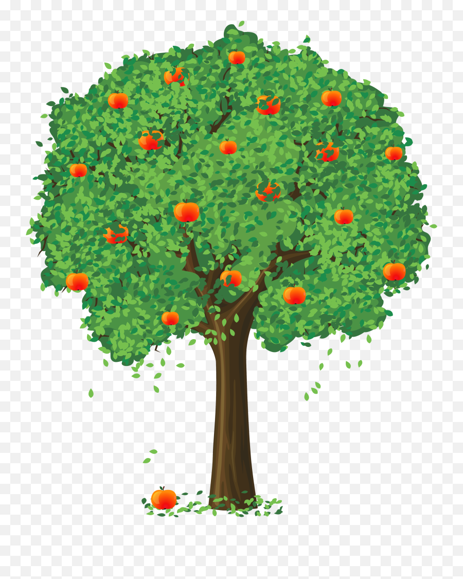 Fruit Tree Clipart Png - Apple Tree Transparent Background Emoji,Oriole Emoji