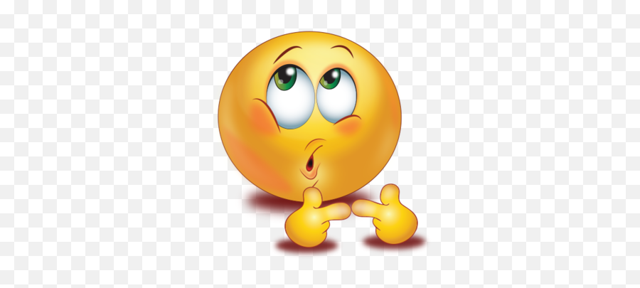 Shy Face With Touching Fingers Emoji - Sticker Bbm Emoticons Png,Samsung Emojis