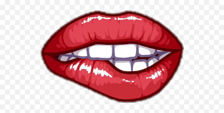 Lips Lipsart Red Pink Lip Party Animal - Facebook Messenger Emoji,Party Animal Emoji