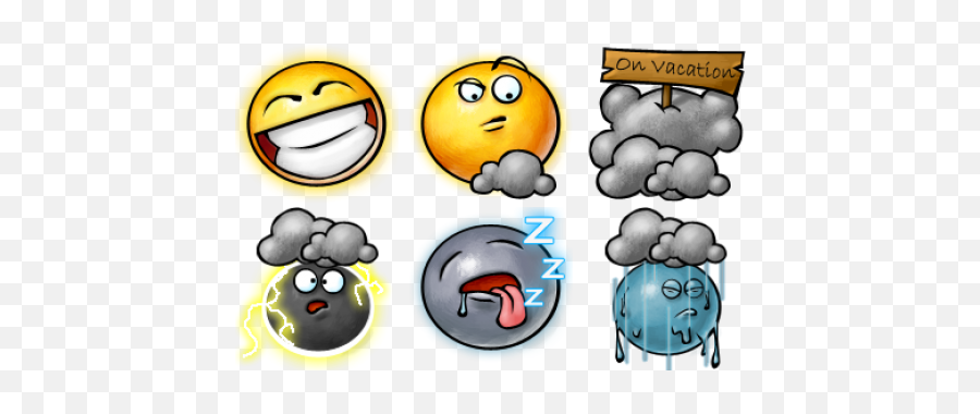 Can Someone Help Me With A Custom Weather M Maybe Step - Cartoon Emoji,Weather Emoticon