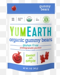 Pomegranate Gummy Bears - Yumearth Organic Emoji