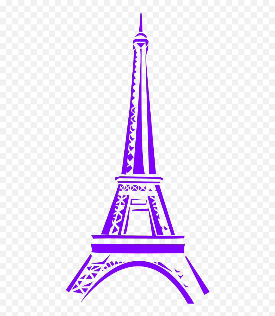 Blue Eiffel Tower Silhouette Png Svg - Eiffel Tower Graphic Png Emoji,Eiffel Tower Emoji