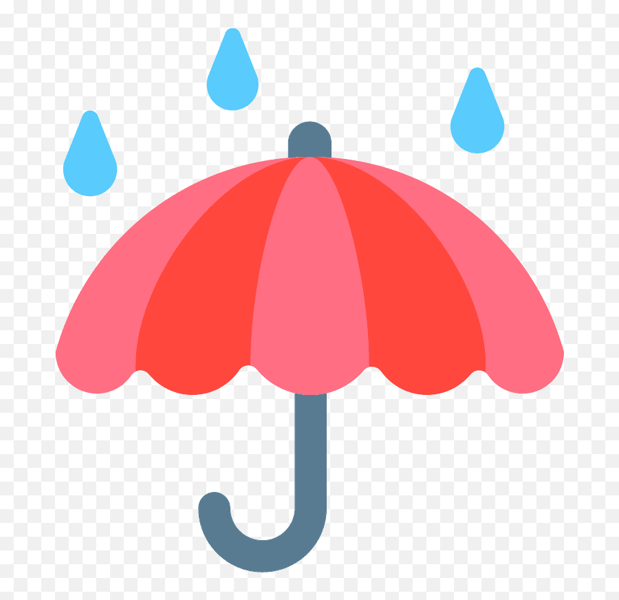 Umbrella With Rain Drops Emoji Clipart - Png,Drops Emoji