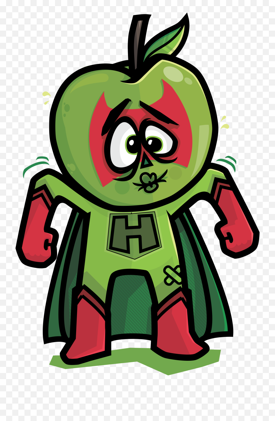 Sour Apple Shock - Shock Clipart Full Size Clipart Cumberland Farms Slushies Characters Emoji,Green Apple Emoji