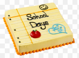 School Square Ice Cream Cake - School Cakes Emoji,Facebook Cake Emoji